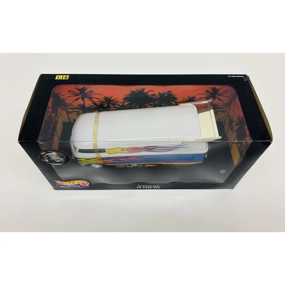 Hot Wheels Collectibles 1:18 Customized VW Drag Bus 26416 New Sealed